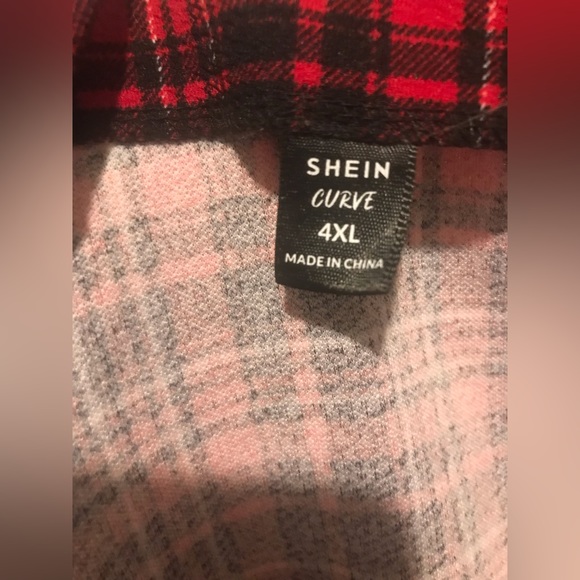 Sexy plaid stretch with silver embellishment w/side zipper♥️🖤4X - Picture 4 of 4